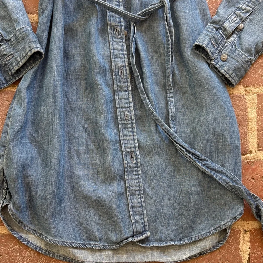 American Eagle Outfitters Blue Chambray Dress - Picture 8 of 11